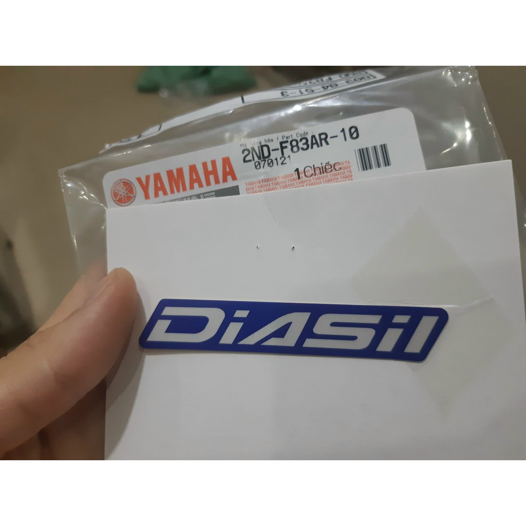 Tem chữ "Diasil" zin chính hãng Yamaha - Xanh GP