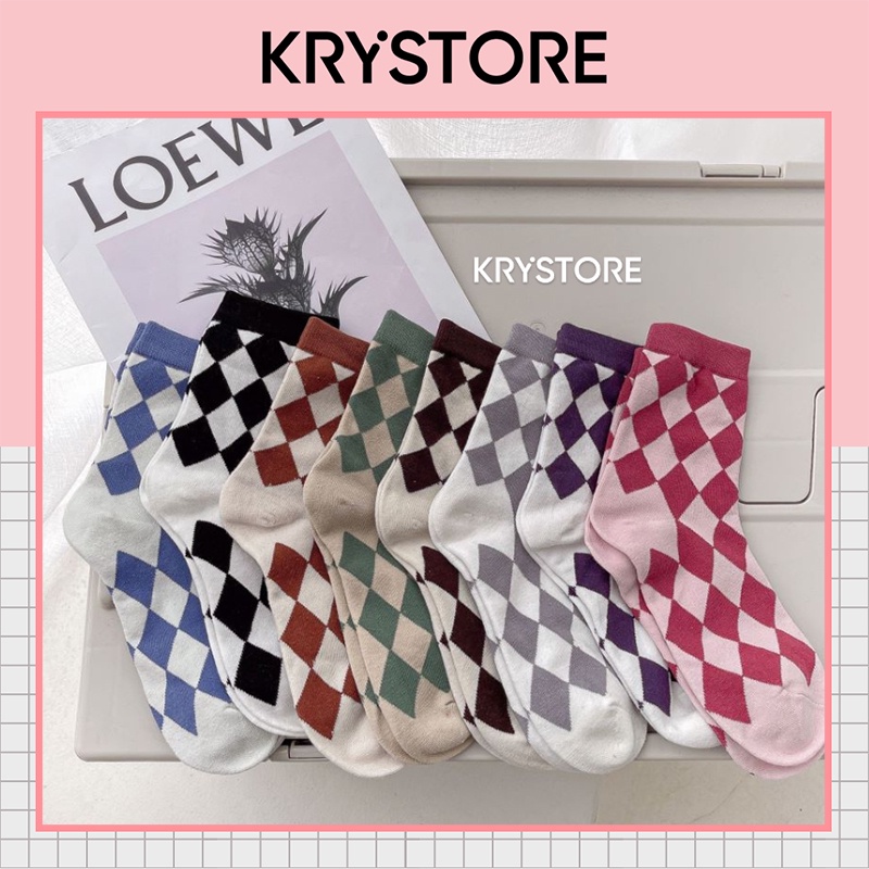 Tất cao cổ quả trám chất cotton đẹp nam nữ TC35