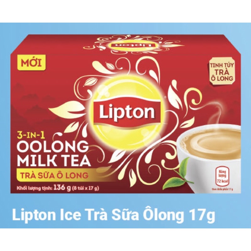 Trà sữa Lipton Matcha - Ô Long 3 trong 1