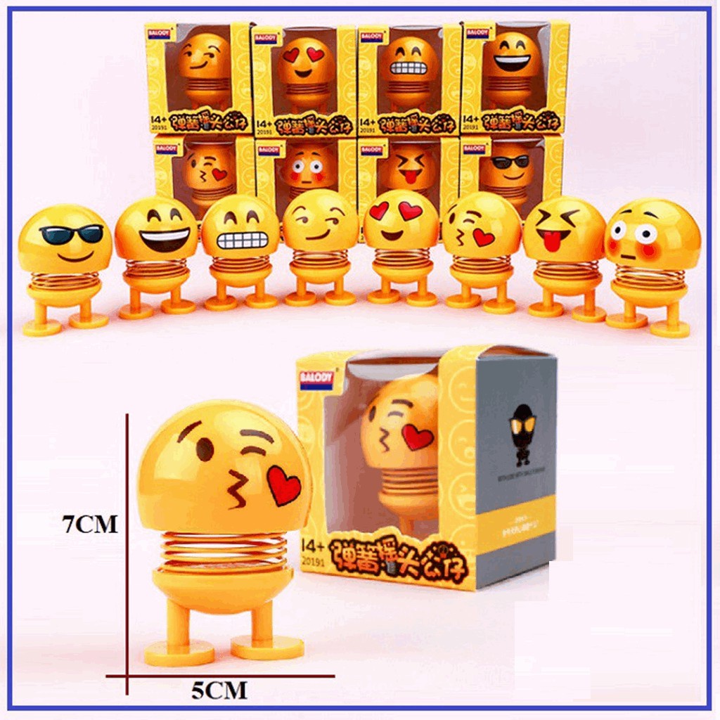 [Siêu giá sốc] Thú Nhún Emoji con lắc lò xo -Siêu Vui Emojji lò xo biểu cảm-Có video thật -DC3619