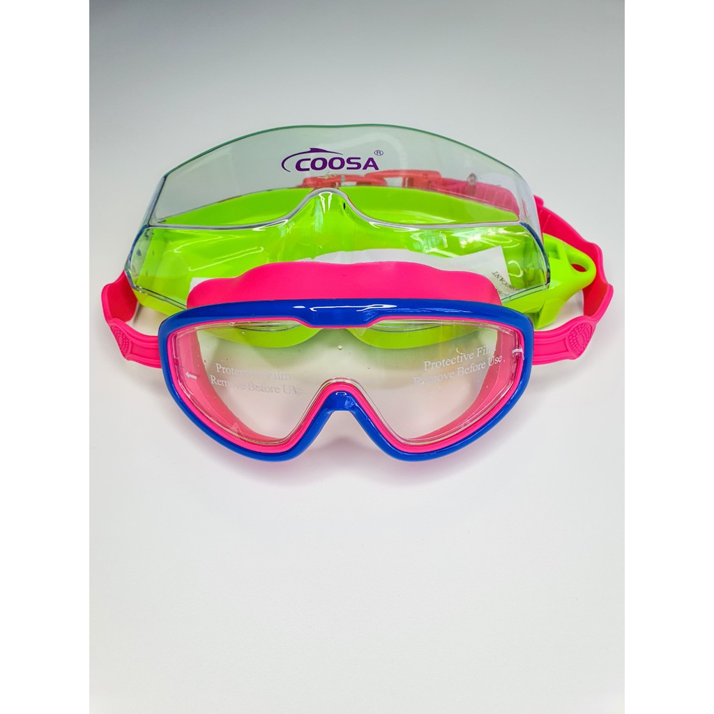 Kính bơi trẻ em Coosa 958 thiết kế Panorama, không gọng, chống sương, chống tia UV - VivaSports ( 1 đổi 1 trong 7 ngày )