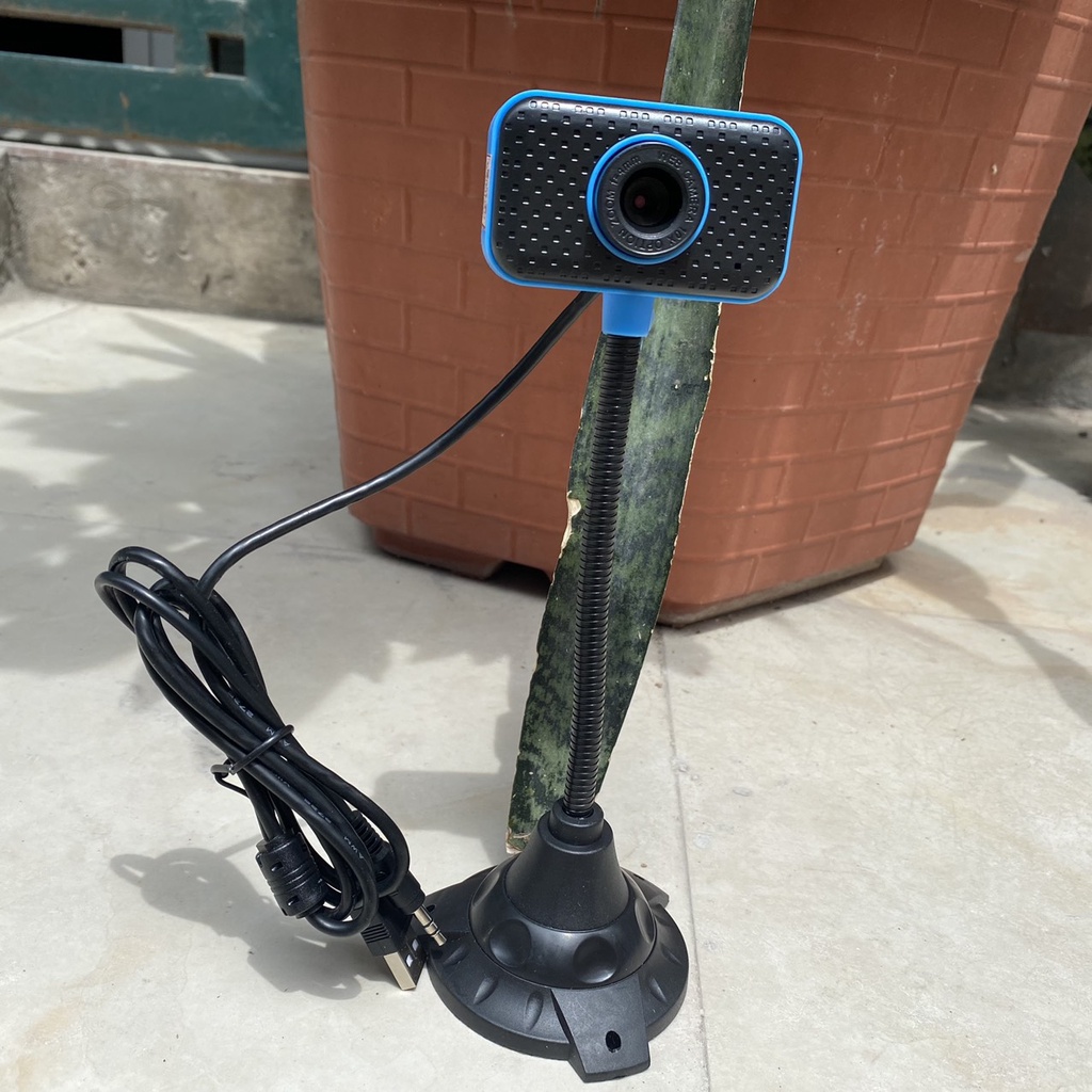 Webcam Chân Cao có mic dùng cho máy tính có tích hợp mic và đèn Led trợ sáng |Webcam máy tính để bàn| Bảo hành 3 tháng