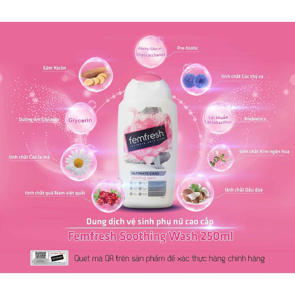 ✔️️️(Chính Hãng) Dung dịch vệ sinh phụ nữ Femfresh Daily Intimate Wash 250ml