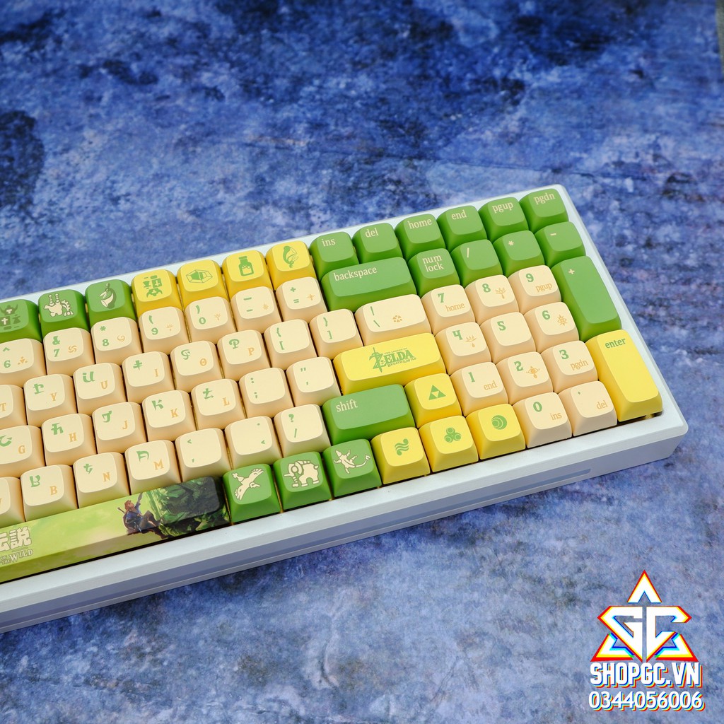 Keycap  XDA ZELDA 150 nút Nhựa PBT ( E-DRA, AKKO, KEYCHORN, KEYCOOL, IKBC, LEOPOLD, NJ68,...)