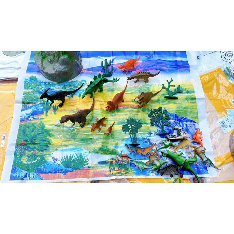 Bộ 26 đồ chơi khủng long cho bé nhựa dẻo an toàn (bộ lớn)
