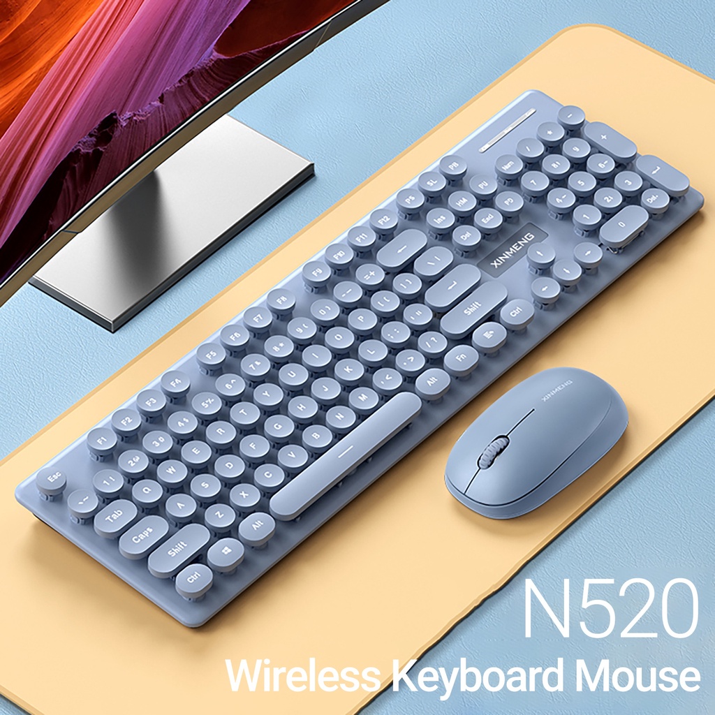 PO-Dây N520 2.4GHz Cho Mac,Bộ Bàn Phím Và Chuột Không
