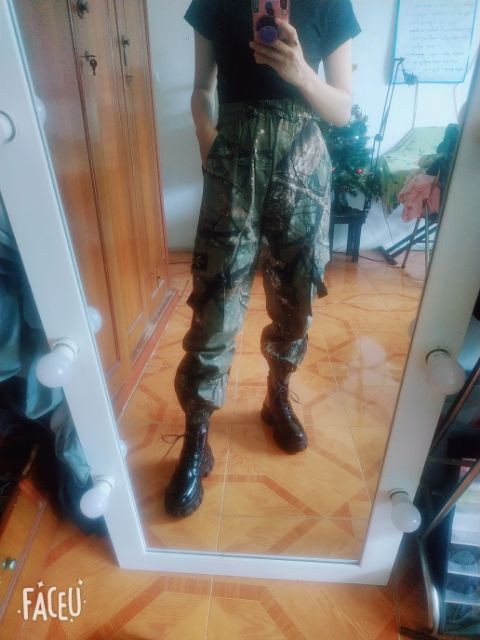 (Sẵn camo đậm L) Quần jogger túi hộp unisex nam nữ boxpant ulzzang camo hiphop