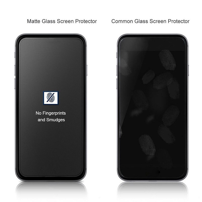 Kính cường lực nhám chống bám vân tay cho iPhone 12 11 Pro Max Mini X XS Max XR 7 8 6 6S Plus SE 2020