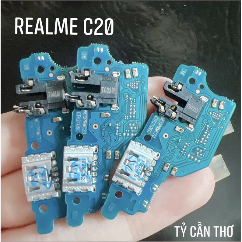 Cụm chân sạc, mic Realme C20 zin