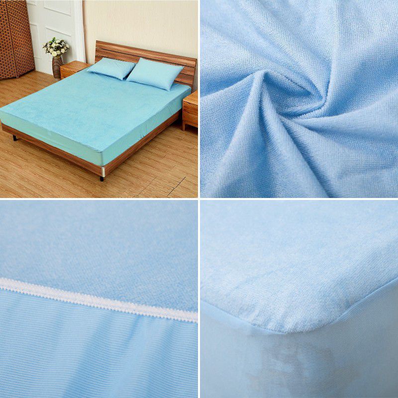 Waterproof Mattress Protector Fitted Sheet Bed Cover Without Pillowcase Big Size