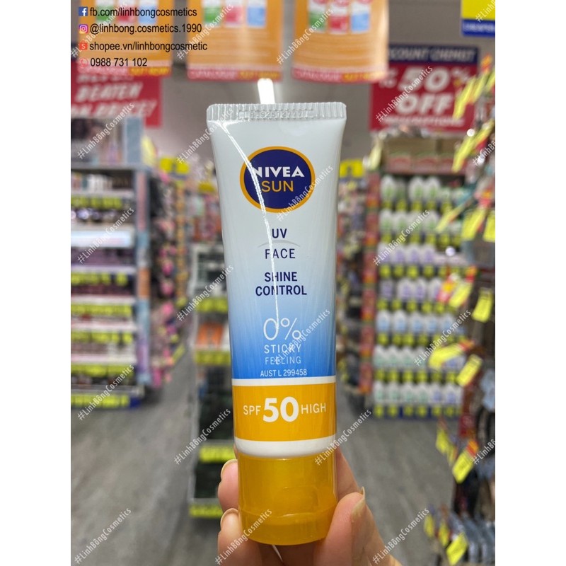 KEM CHỐNG NẮNG NIVEA SHINE CONTROL SPF50