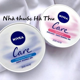 Hũ dưỡng ẩm Nivea Care ( 50ml vs 200ml)