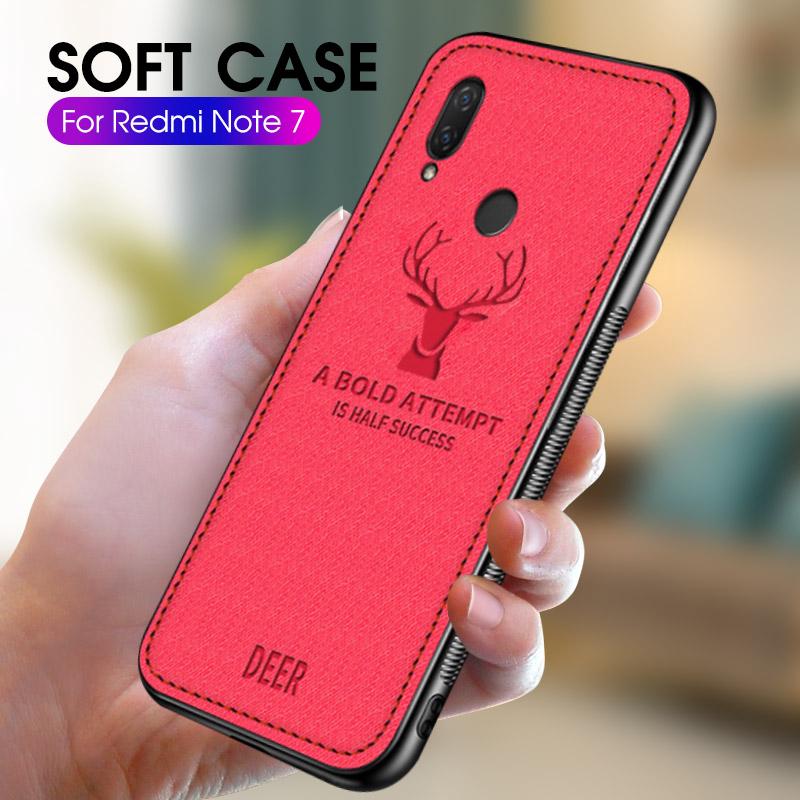 Soft TPU Case For Xiaomi Redmi Note 7 6 Pro 5Plus 7 6A 5A Mi 8 A2 Lite A1 A2Cloth Deer Pattern Cover