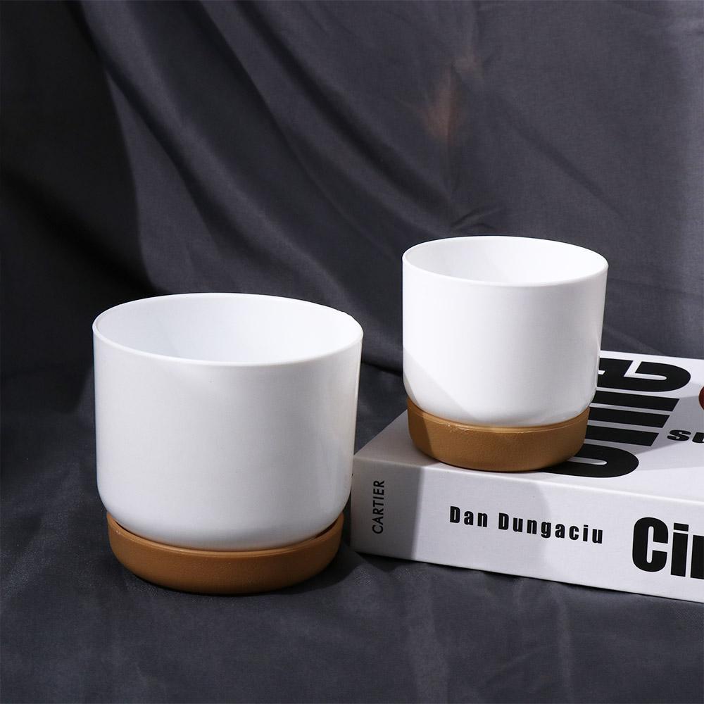 Chậu Trồng Cây Bằng Nhựa PP Hấp Thụ Nước Tự Động Để Bàn Trang Trí