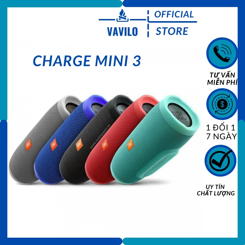 Loa Bluetooth Không Dây Cầm Tay Charge 3 Mini Nghe Nhạc Hay, Hỗ Trợ Cắm Usb Thẻ Nhớ Tf Nhỏ Gọn Giá Rẻ vavilo