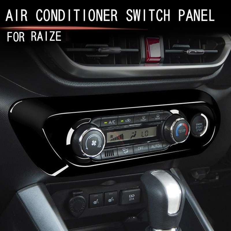 Khung Gắn Bảng Điều Khiển Máy Điều Hòa Chống Trầy Chống Mòn In Họa Tiết Sợi Carbon Cho Toyota Reiz Ra