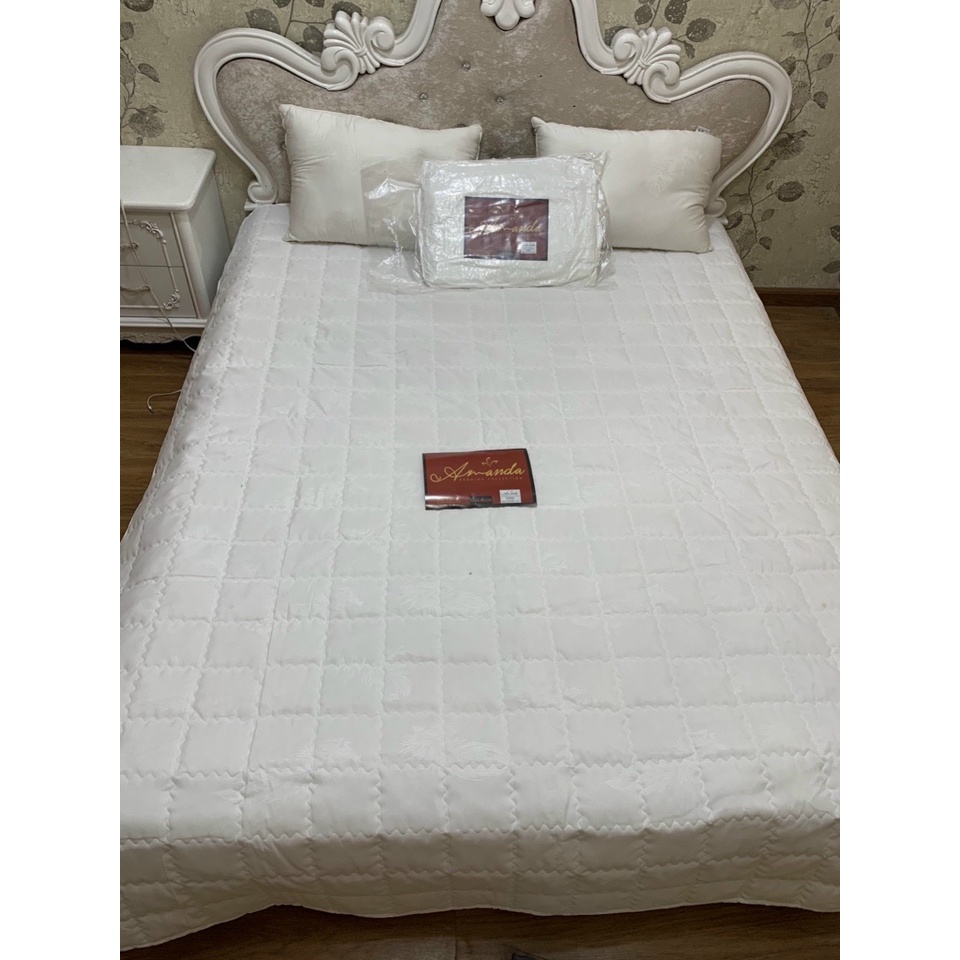 Ruột chăn siêu nhẹ nhập khẩu AMANDA , ruột chăn hè thu chất liệu bông tấm lông vũ tổng hợp kích thước 2m x 2m3