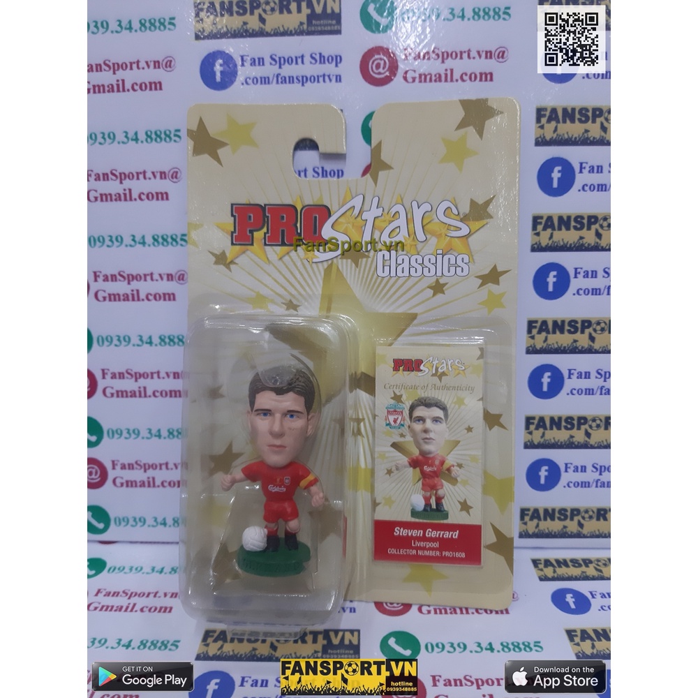 Tượng cầu thủ bóng đá Gerrard Liverpool winner FA Cup 2006 corinthian classics platinum PRO1608 PP1608 kodoto soccerwe