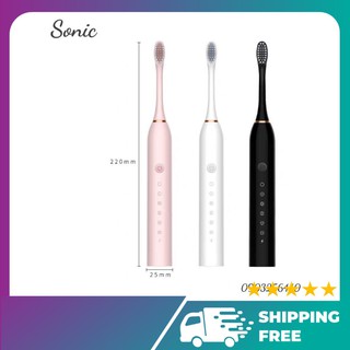 Bàn chải điện Sonic X3 cao cấp 6 chế độ có chức năng cho người dùng mới 2020