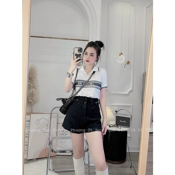 ÁO THUN CỔ BẺ THỜI TRANG