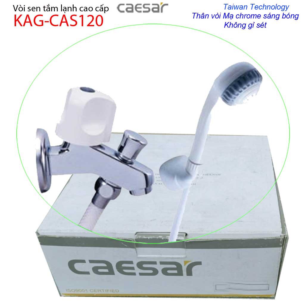 Sen lạnh Caesar KAG-CAS120, Sales giá tốt chất lượng tốt trọn bộ vòi sen lạnh gắn tường Caesar