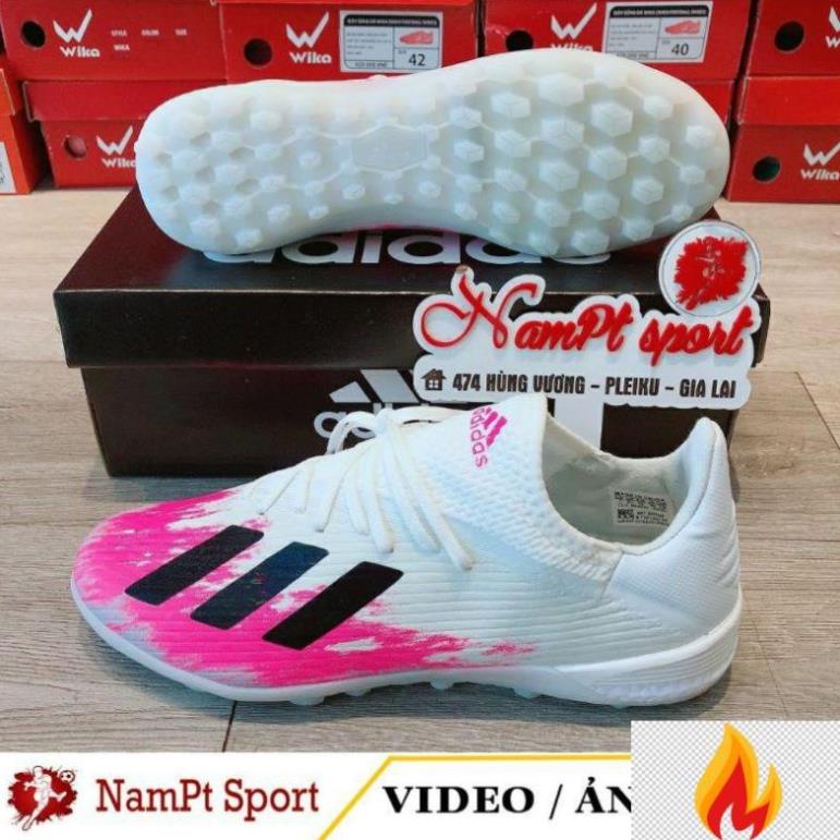 ️⚽ (CÓ BẢO HÀNH) DA BỀN GIÁ RẺ Giày Bóng Đá Adidas X. Nhân Tạo Trắng Hồng | nhất Shopee NamPt Sport -YU()