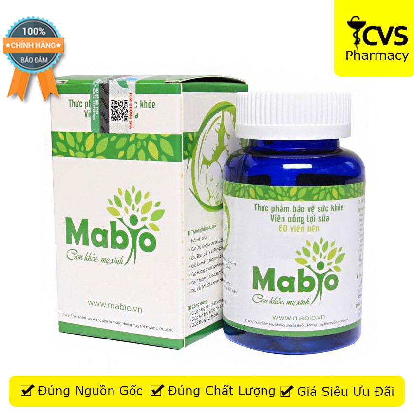 Viên Uống Lợi Sữa MABIO - giúp nâng cao chất lượng & số lượng sữa mẹ - cvspharmacy