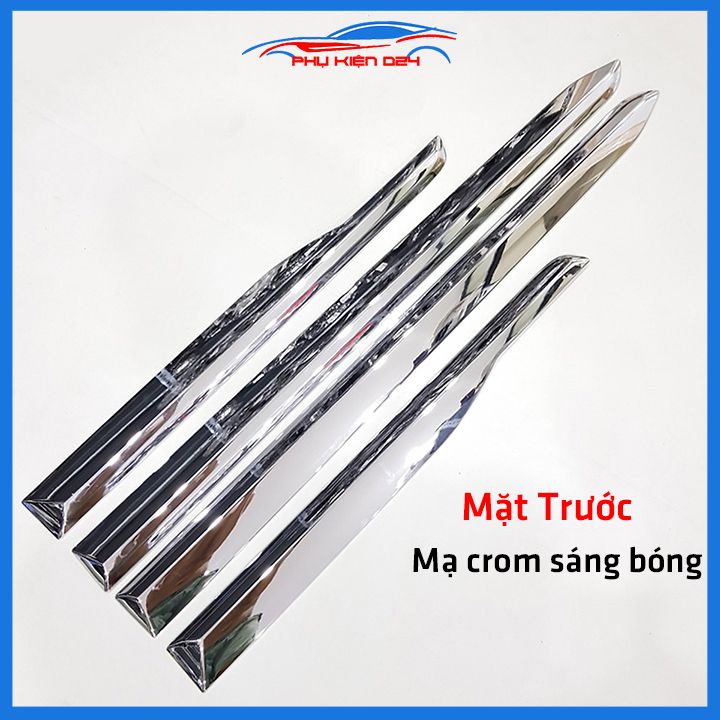Bộ ốp nẹp sườn Santafe 2019-2020-2021-2022 mạ crom trang trí làm đẹp xe