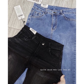 QUẦN JEANS LOE ỐNG XẺ