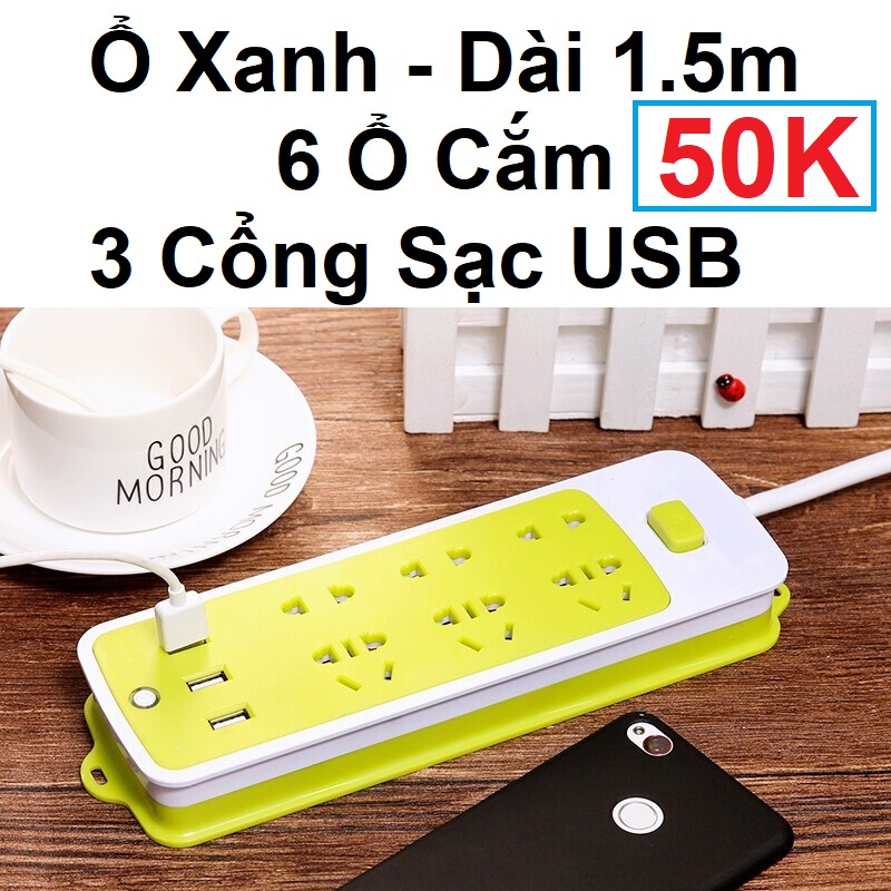 [Mã HLHOME2703 giảm 10% đơn 99k] Ổ cắm điện đa năng. Ổ cắm điện thông minh kèm cổng sạc USB