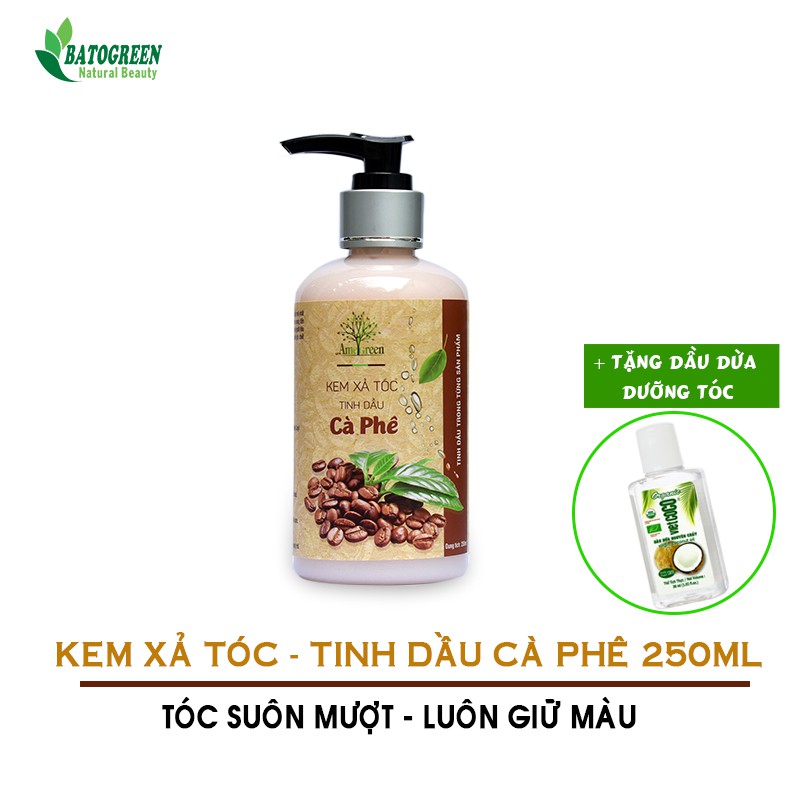 Kem Xả Tóc Tinh Dầu Cà Phê Amegreen 250ml