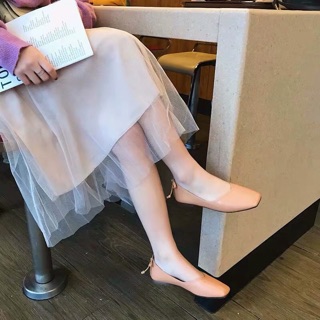 Hài búp bê đính nơ sau gót