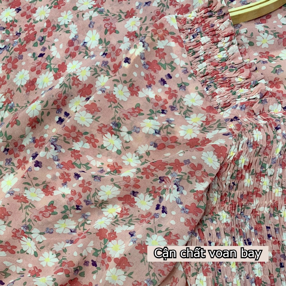 [2 LỚP] VÁY HOA NHÍ XÒE - ĐẦM MAXI ĐI BIỂN CHẤT VOAN BAY V-MX | BigBuy360 - bigbuy360.vn