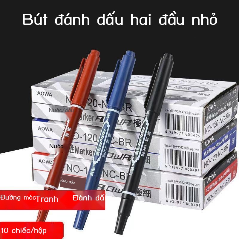 Úc em bé nhỏ hai đầu bút đánh dấu dầu bút dạ đen nét bút nghệ thuật bút đánh dấu bút móc dòng bút nước bút vẽ tranh trẻ