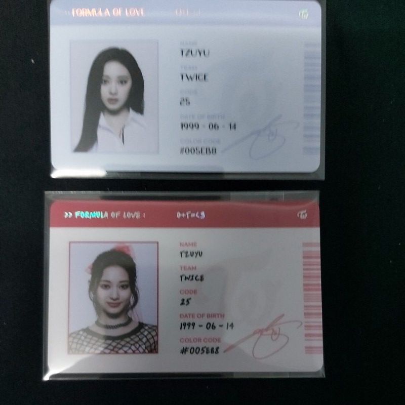 Card Hình TWICE Tzuyu Album Formula Of Love Hàng Chính Hãng