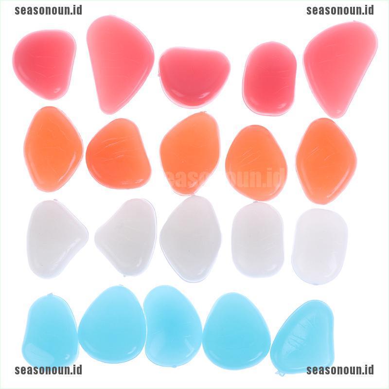 50 Viên đá dạ quang trang trí bể cá sân vườn