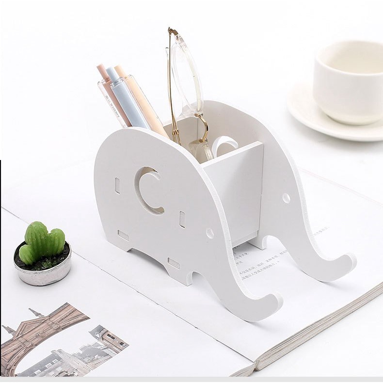 {PHÂN LOẠI CAO CẤP} Giá Đỡ Điện Thoại Kèm Hộp Đựng Bút, Đồ Văn Phòng Nhỏ Xinh Hình Chú Voi Phong Cách Siêu Đáng Yêu