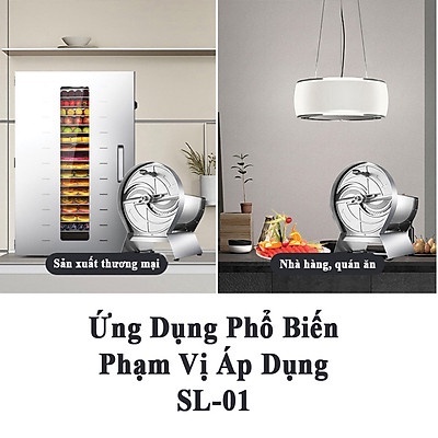 Máy Thái Rau Củ Quả Chạy Điện Máy Cắt Lát Hoa Quả Sấy Có Thể Điều Chỉnh Độ Dày 0-15mm Chạy Điện Quay Tay 2in1
