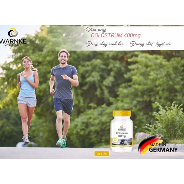 Sữa non hàm lượng cao hỗ trợ TĂNG TIẾT SỮA  #Warnke41509 COLOSTRUM 400MG 90 viên