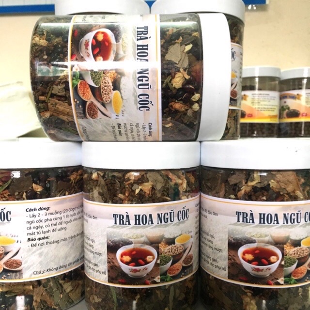 4 HỘP TRÀ HOA NGŨ CỐC THẢO MỘC THIÊN NHIÊN