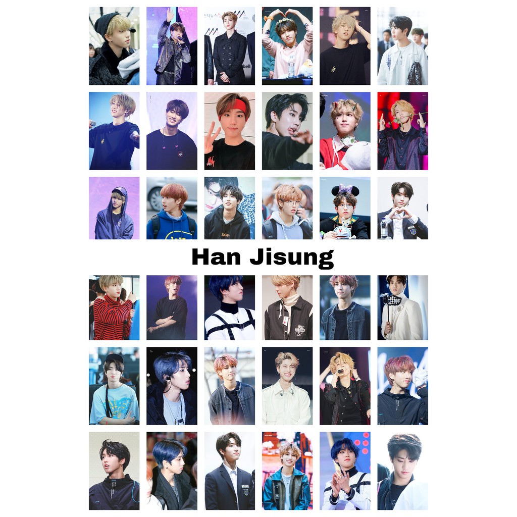 Lomo card 36 ảnh thành viên Stray Kids - Han Jisung