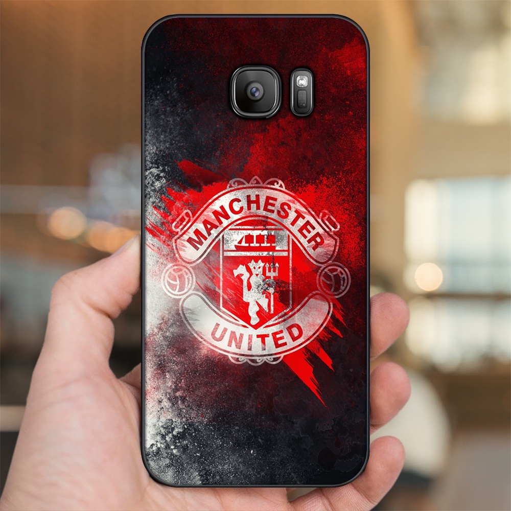 Ốp lưng Samsung S6, S6 Edge, S6 Edge Plus, S7, S7 Edge viền đen in hình MU Manchester United