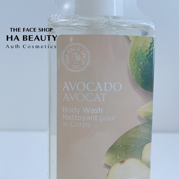 Sữa tắm dưỡng ẩm tốt trắng sáng da thơm lưu hương lâu The Face Shop Avocado Body Wash 300ml