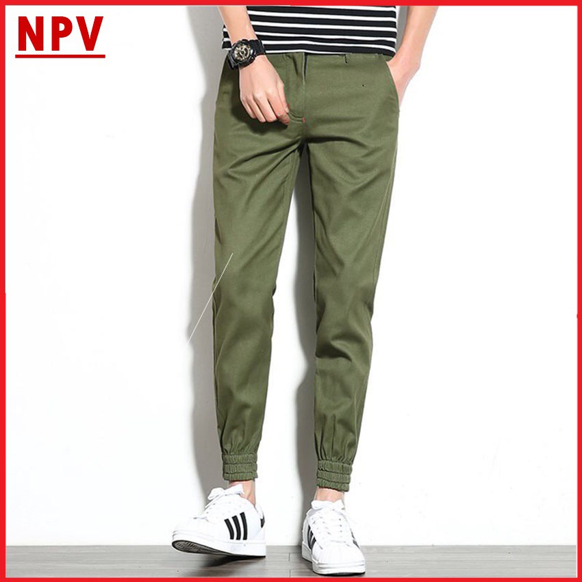 Quần jogger nam kaki NPV kiểu dáng thể thao,quần dài nam chất liệu kaki co giãn 4 màu | WebRaoVat - webraovat.net.vn