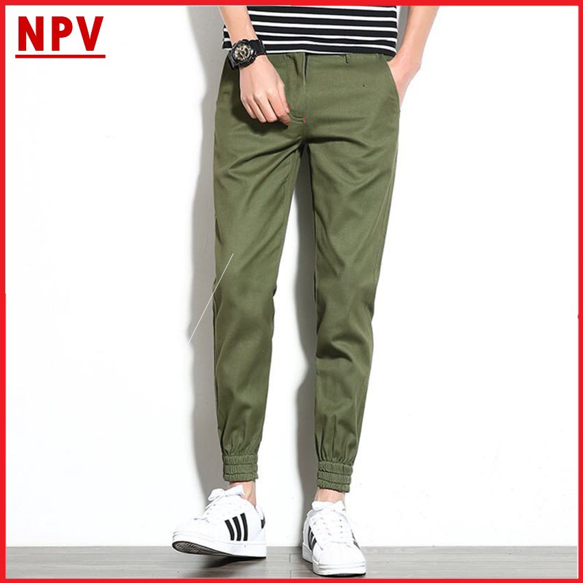 Quần jogger nam kaki NPV kiểu dáng thể thao,quần dài nam chất liệu kaki co giãn 4 màu | BigBuy360 - bigbuy360.vn