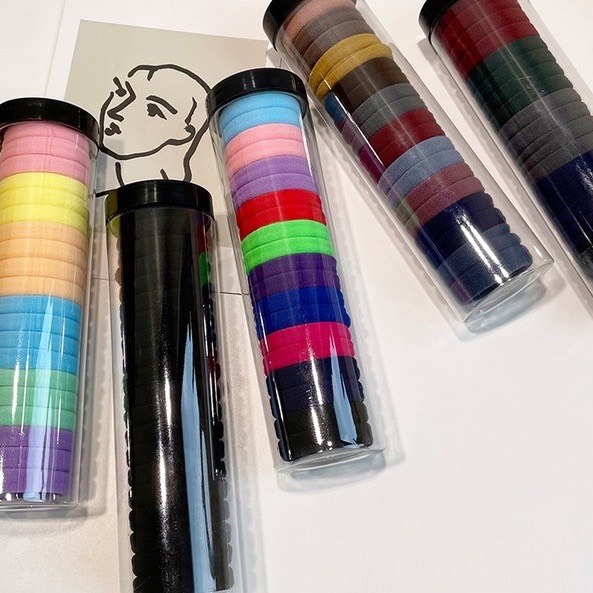 Hộp 20 Dây Buộc Tóc Co Giãn