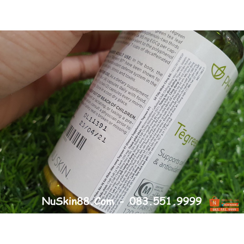 Thực Phảm Bảo Vệ Sức Khỏe Nuskin Tegreen 97 Chống Oxy Hoá Hỗ Trợ Tim Mạch Bảo Vệ Tế Bào - 120 viên