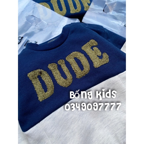 Bộ Nỉ Bé Trai Phối Màu DUDE PR