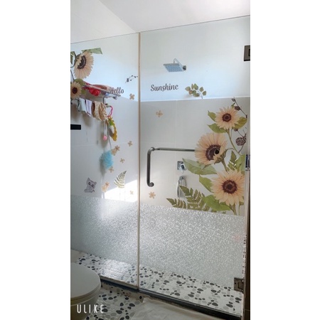 Decal dán tường⚡️𝐅𝐑𝐄𝐄 𝐒𝐇𝐈𝐏⚡️ Decal Hoa hướng dương cỡ lón kiểu Hàn - PVC chống thấm nước, keo siêu dính