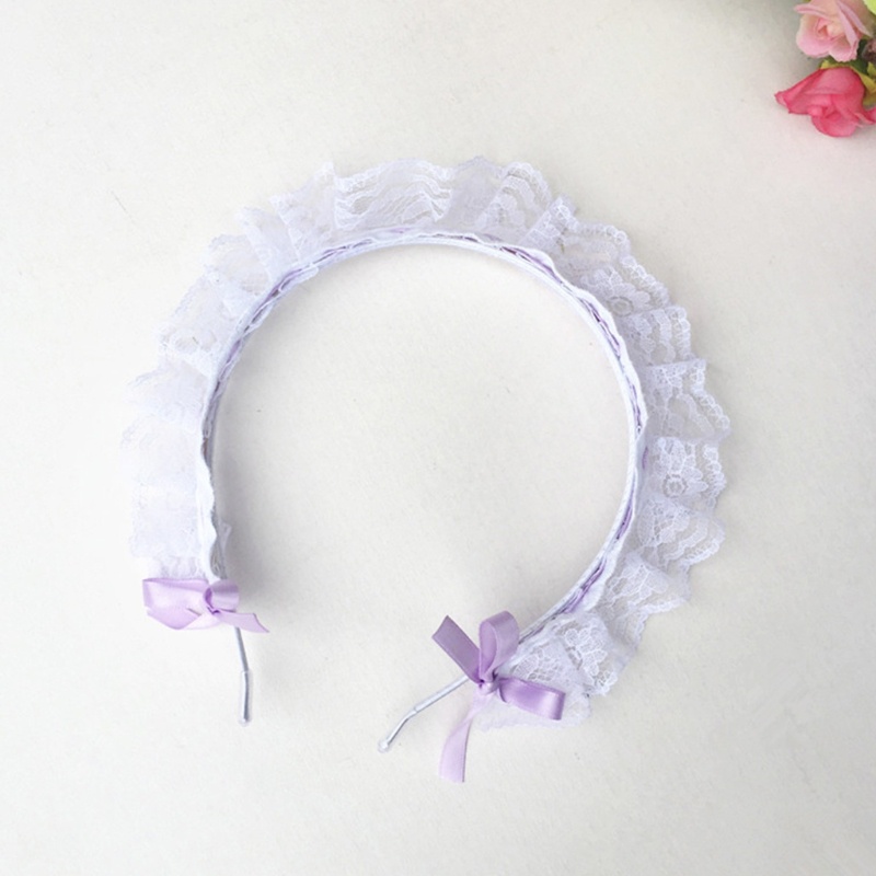 Băng Đô Ren Lưới Hóa Trang Cô Hầu Gái Dễ Thương